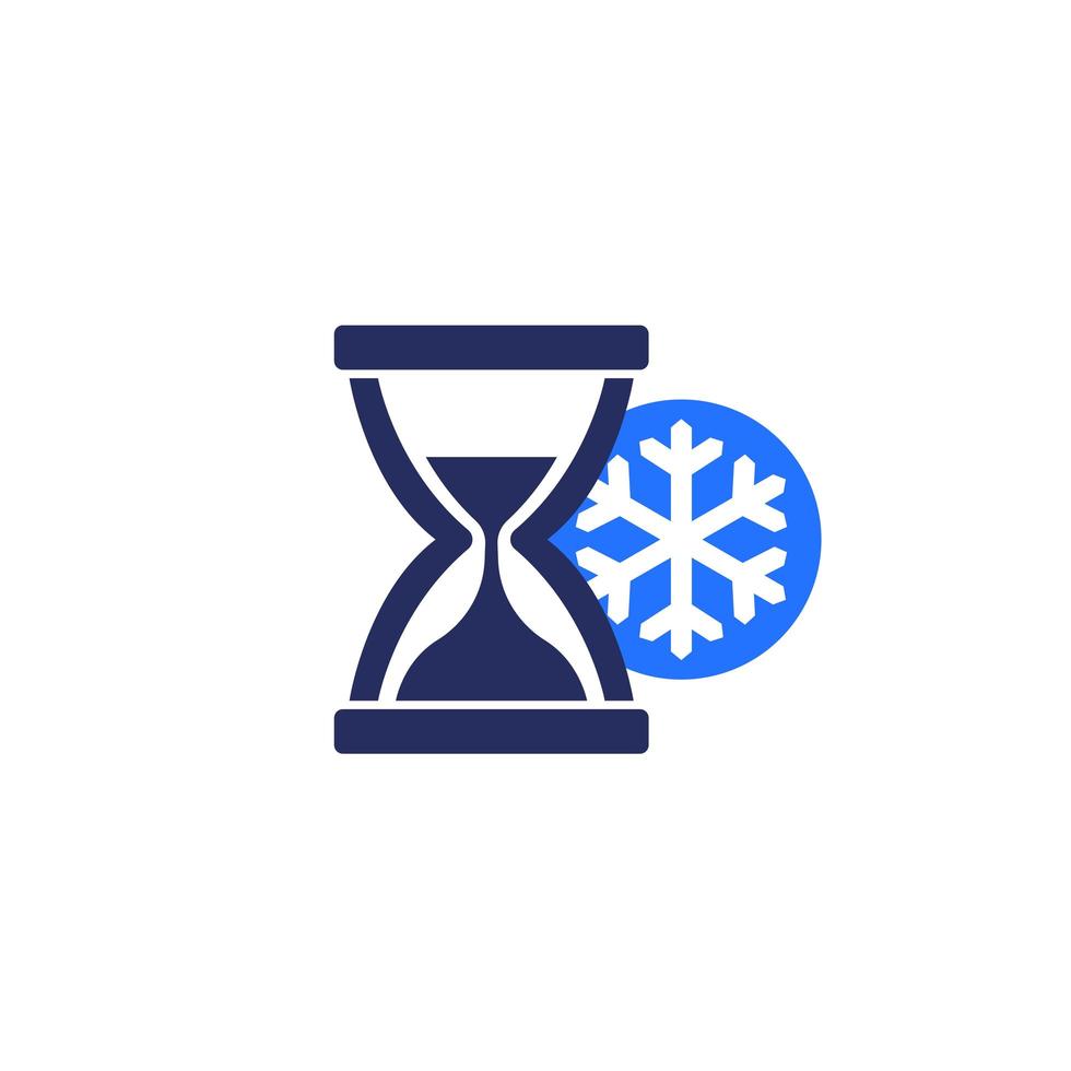 Freezing time icon, vector sign