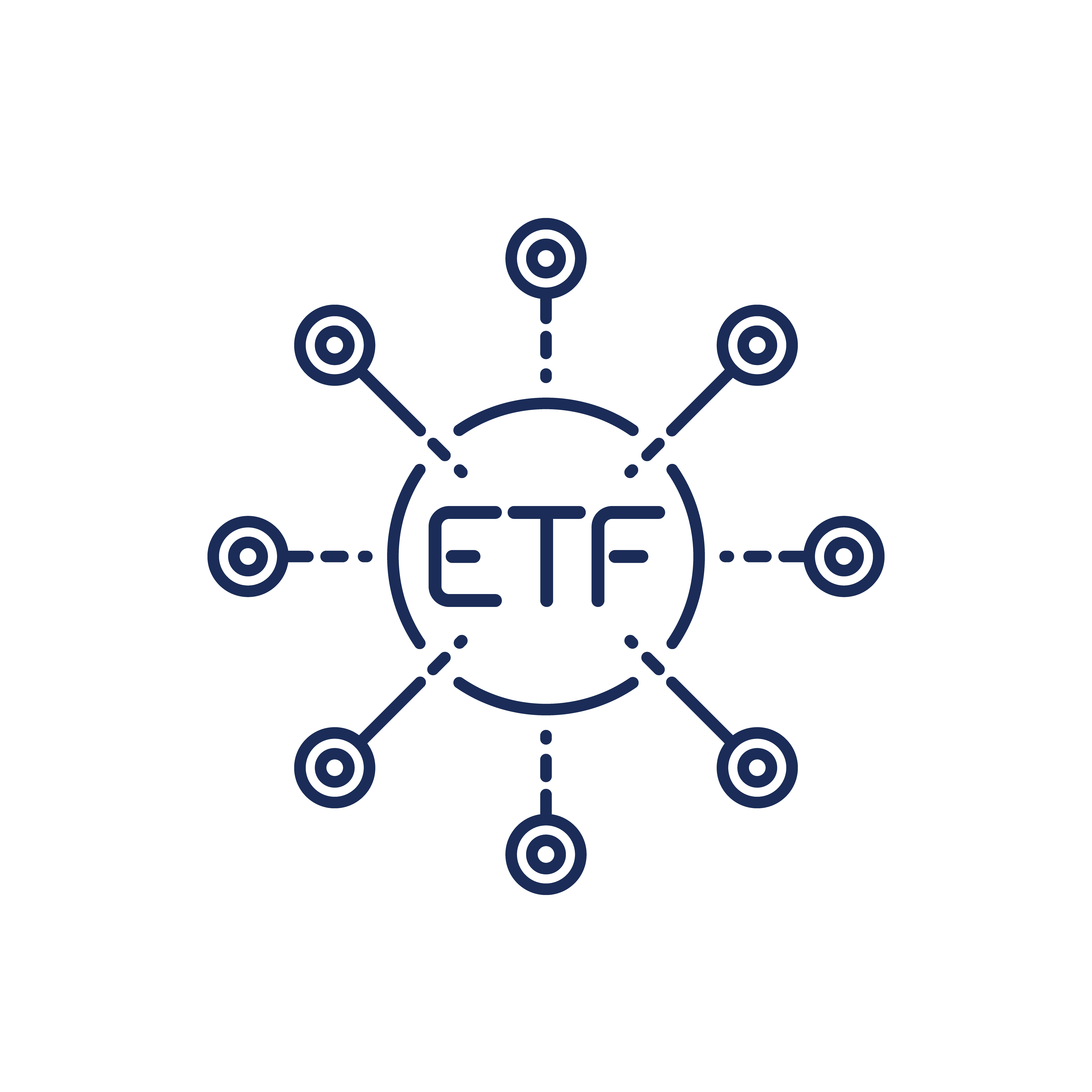 ETF line icon, exchange traded funds 1918195 Vector Art at Vecteezy