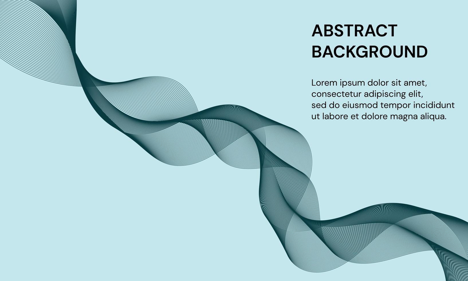 Modern abstract background with dark blue color dynamic wave vector