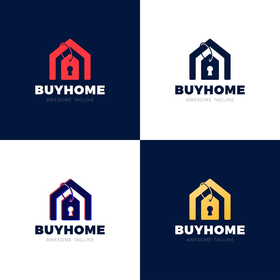 Real Estate House Sale Price Tag Vector Abstract Illustration Logo Icon Design Template Element