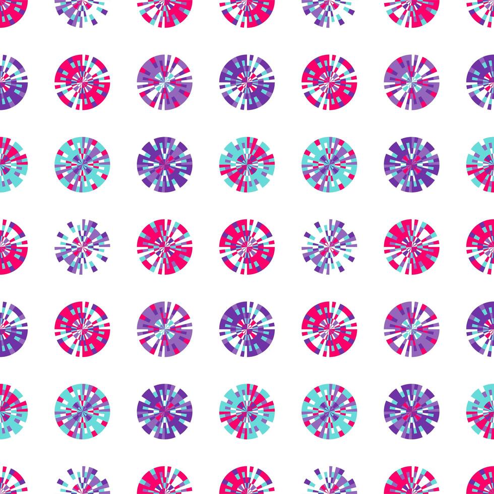 Creative Digital pixels in circle form vector seamless pattern. tiny squares in round shape. vector digital background design element