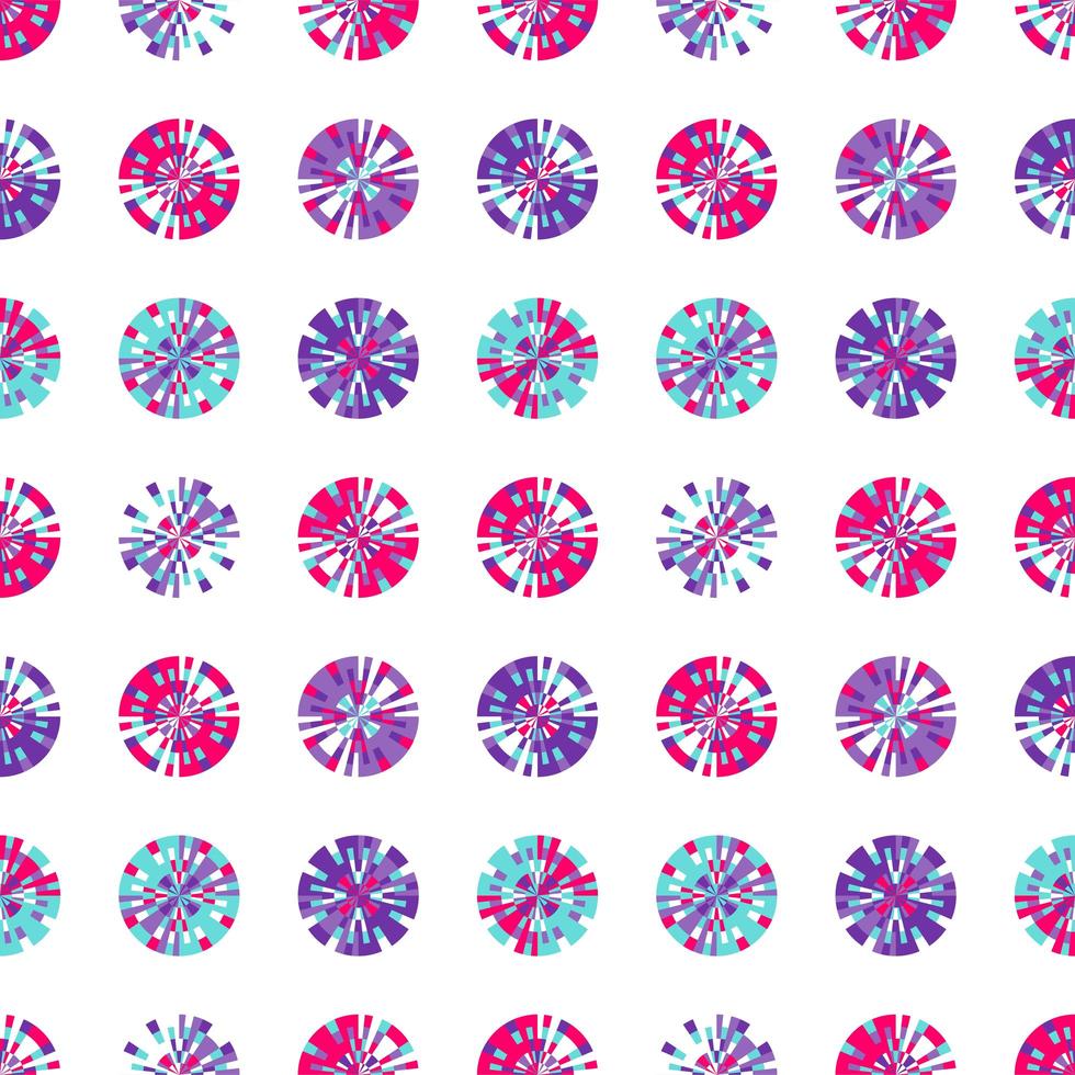 Creative Digital pixels in circle form vector seamless pattern. tiny squares in round shape. vector digital background design element