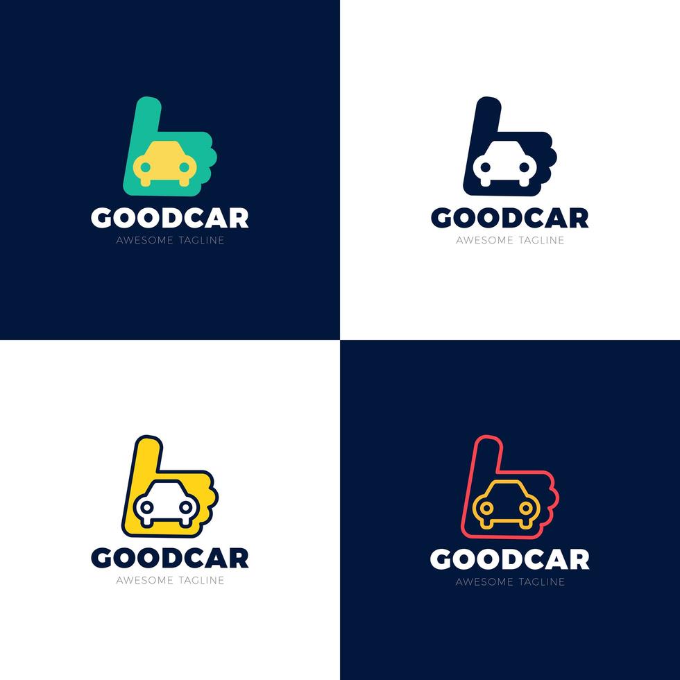 Car Like Concept Logotype Template Design. Business Logo Icon Shape. Good Car Simple Illustration vector