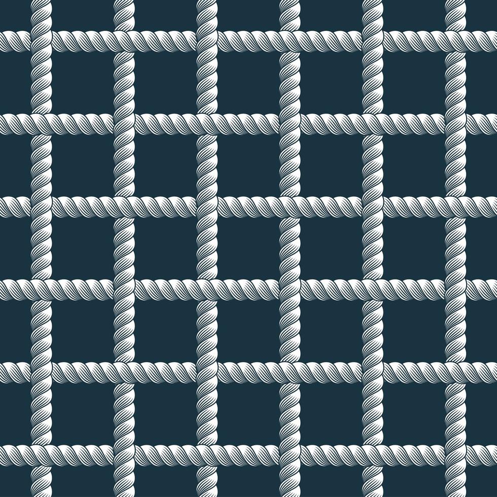 Rope seamless pattern, trendy vector wallpaper background. Cord with knots stylish endless illustration. Usable for fabric,. Wallpaper, wrapping, web and print