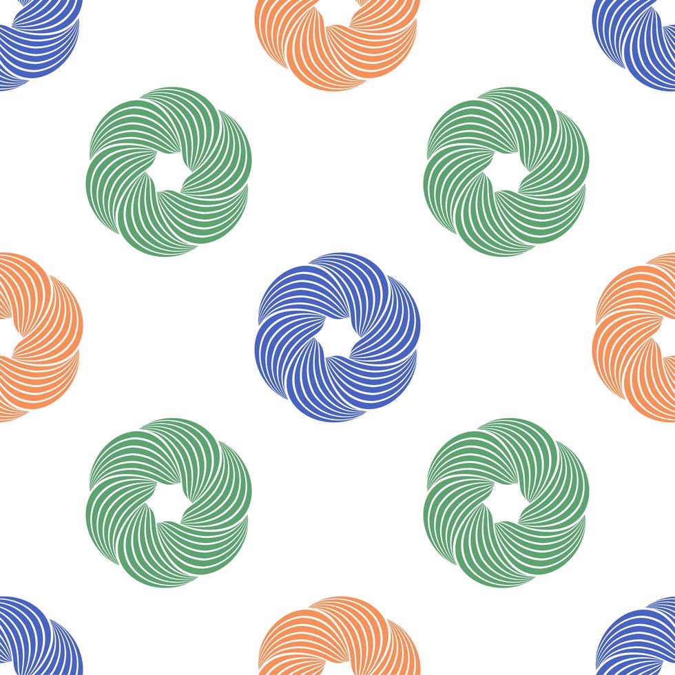 Abstract swirl or twisted geometric seamless pattern. Geometric simple print. Vector repeating texture. Background vector.
