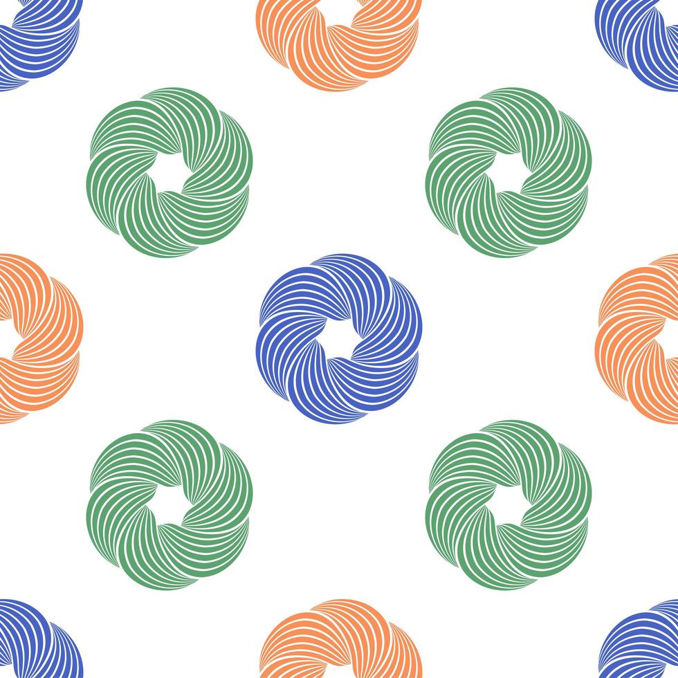 Abstract swirl or twisted geometric seamless pattern. Geometric simple print. Vector repeating texture. Background vector.