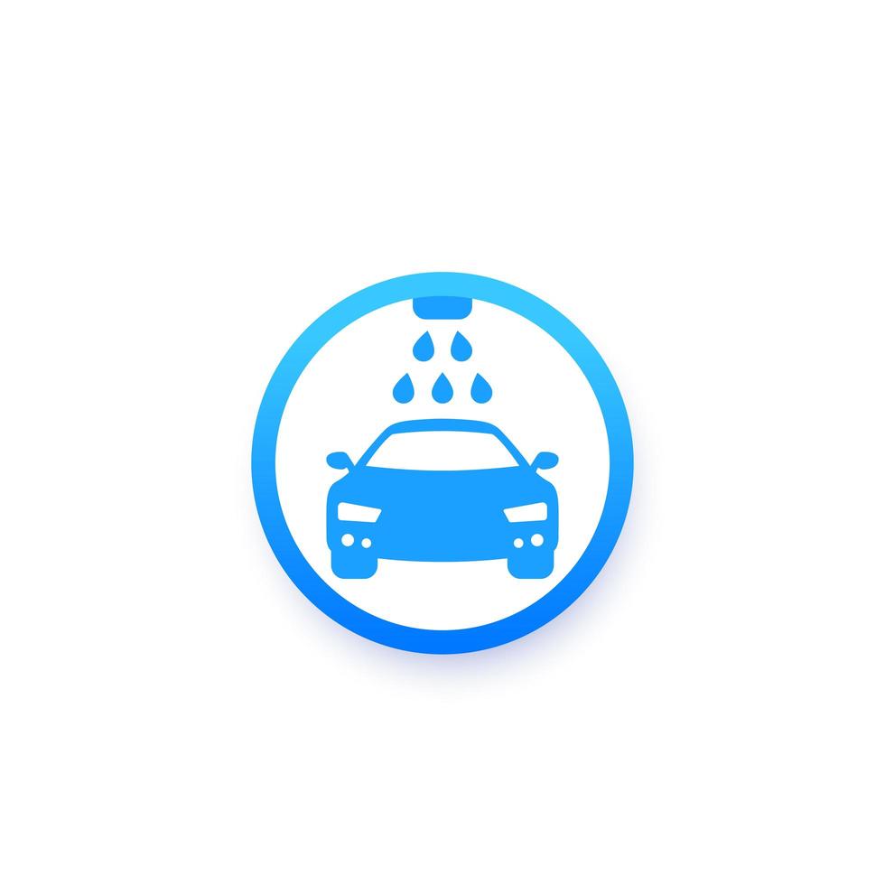 car wash, vector logo icon