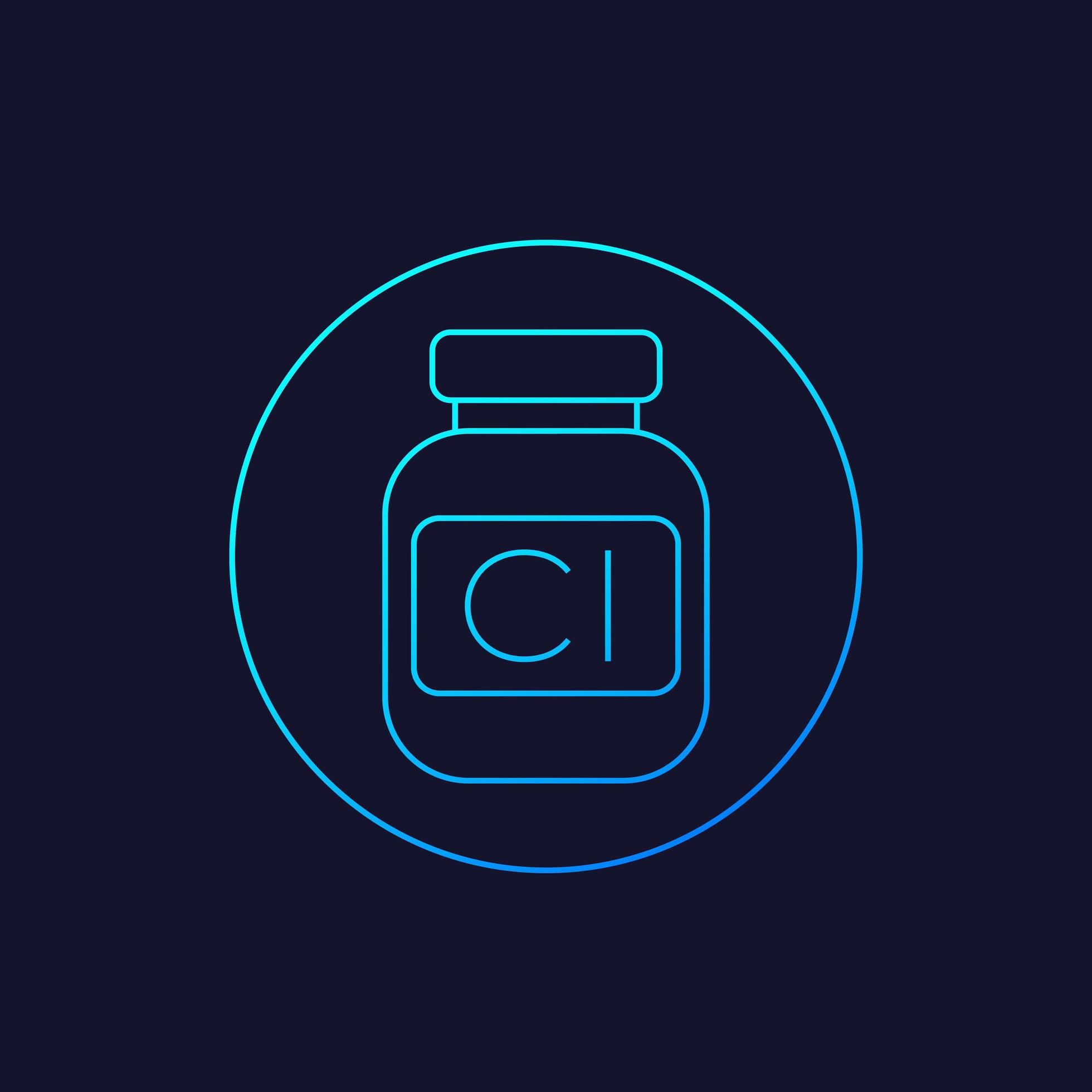 Chlorine bottle vector line icon 1919011 Vector Art at Vecteezy
