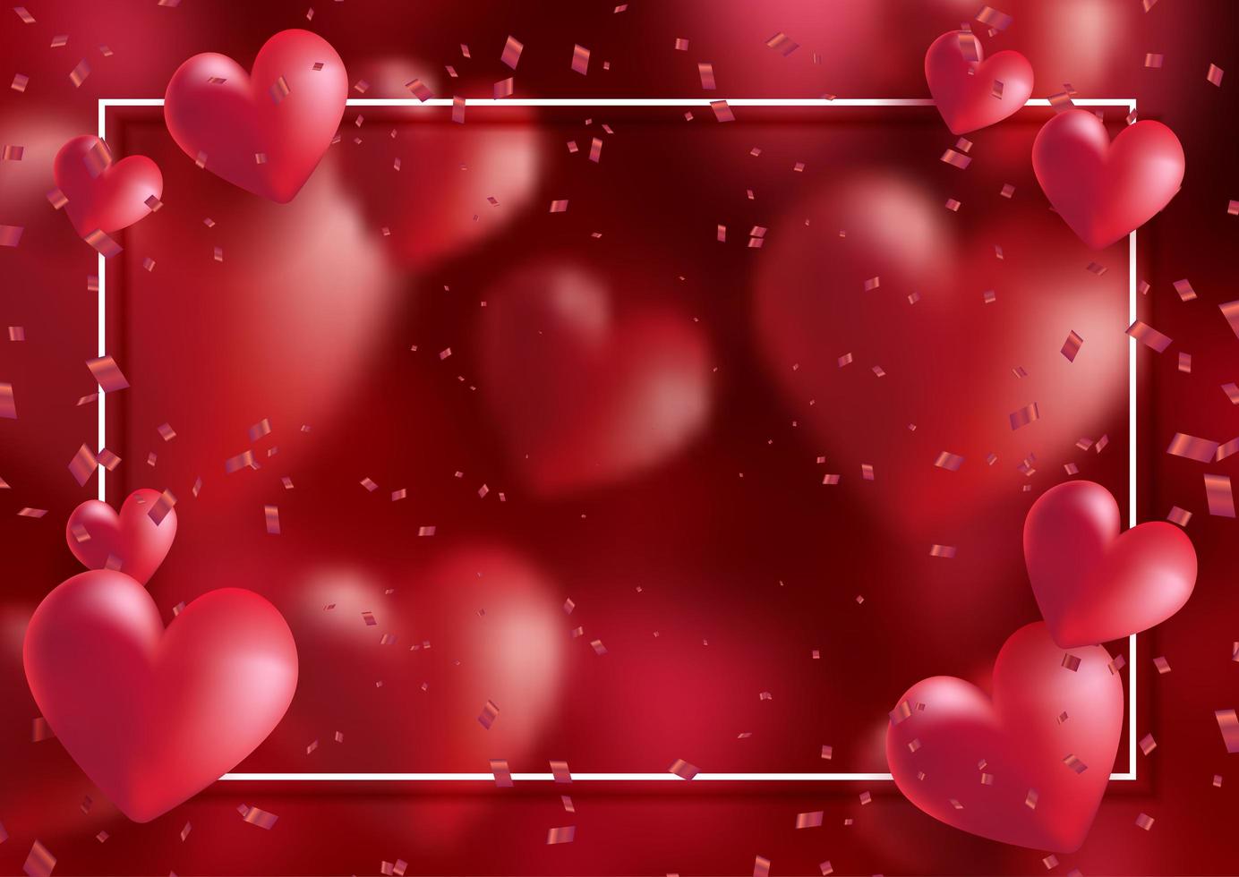 Decorative Valentines Day background vector
