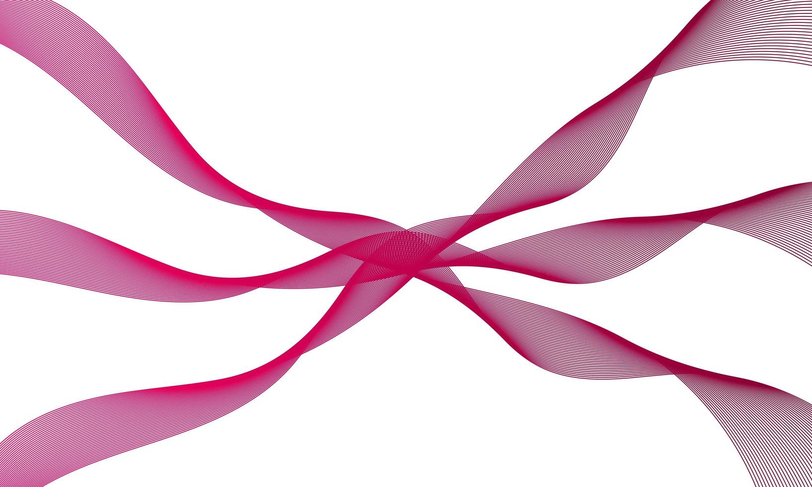 Abstract background vector with pink dynamic waves