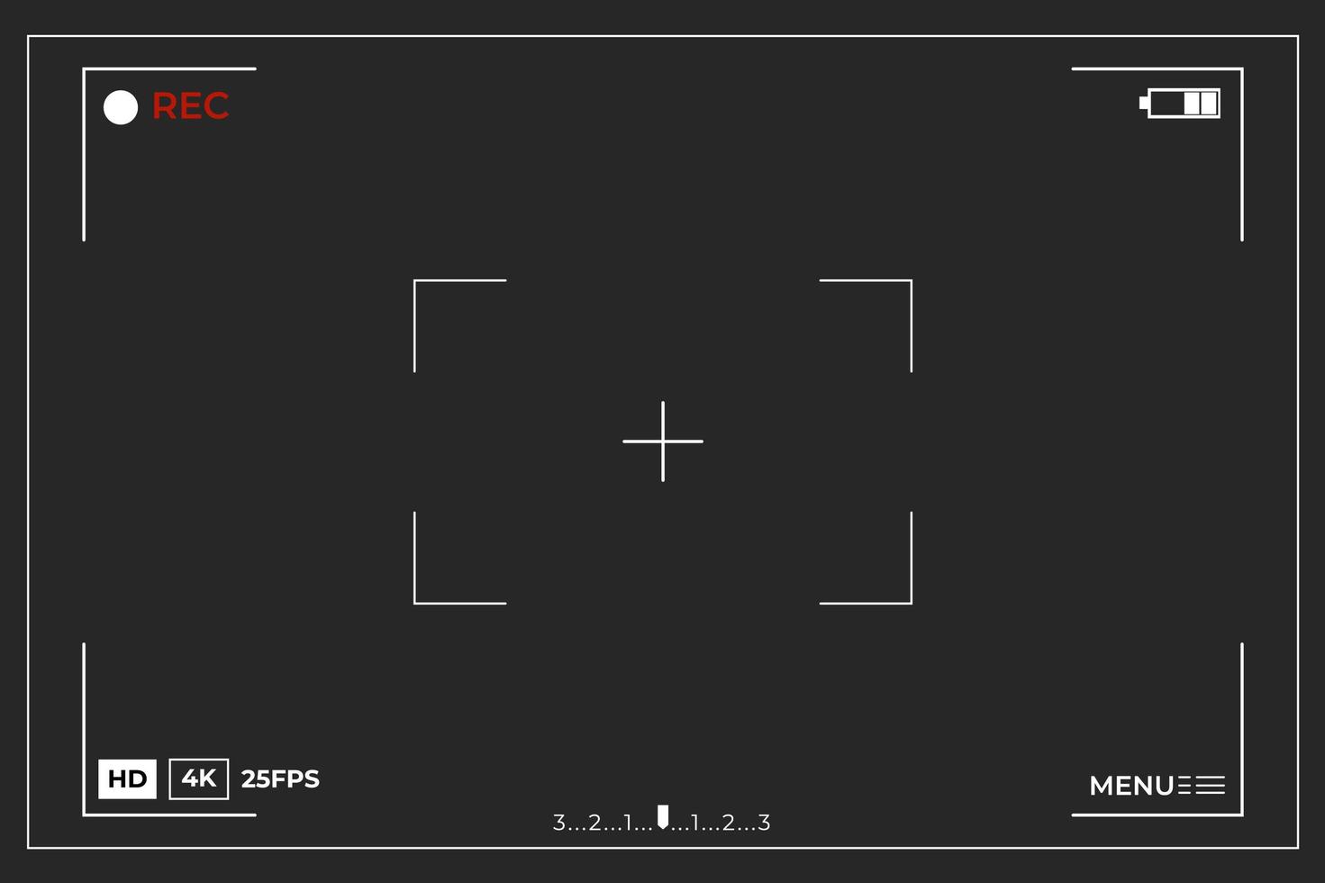 imágenes de la cámara vista focal vector