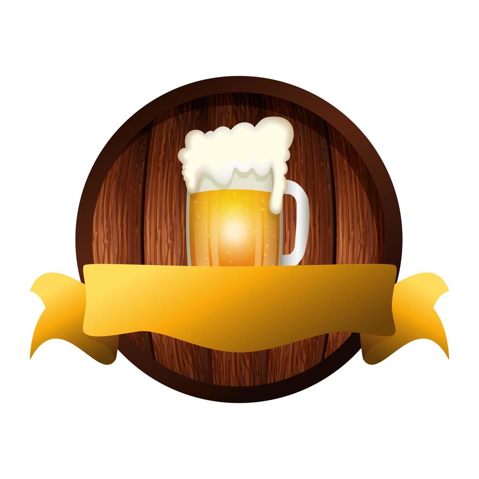 Isolated beer mug vector design