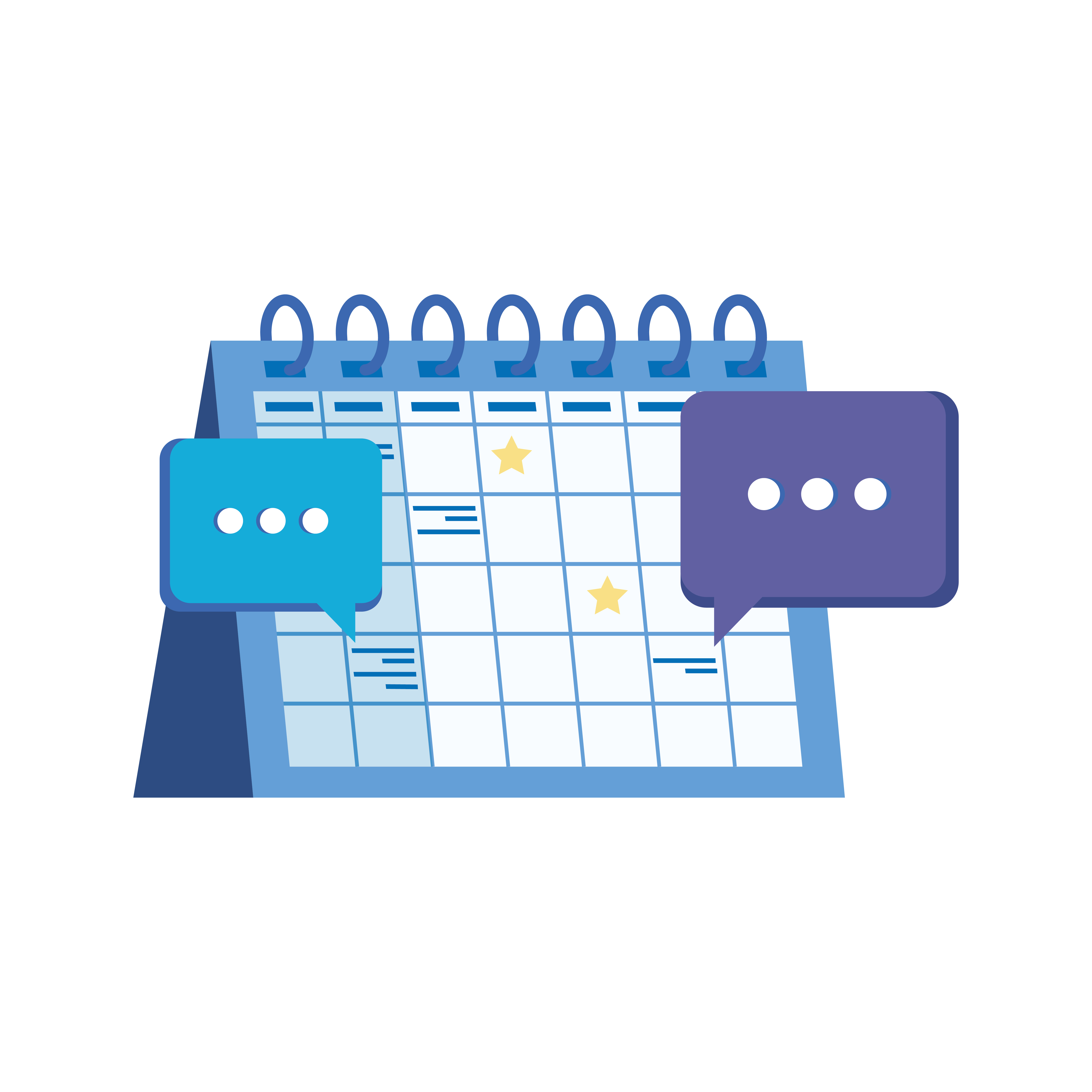 calendar reminder date with speech bubbles 1920606 Vector Art at Vecteezy