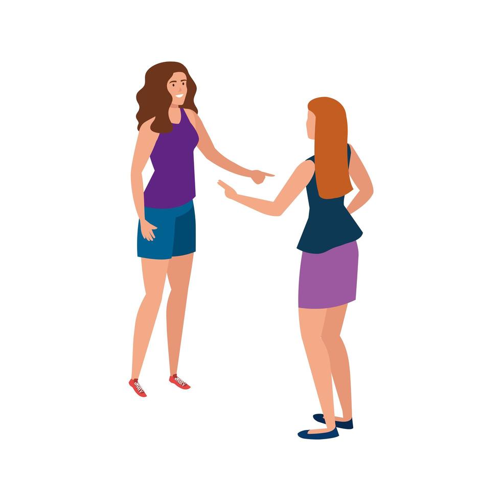Isolated avatar women vector design