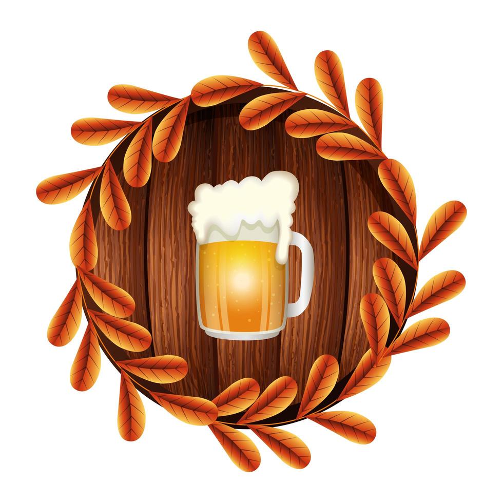 Isolated beer mug vector design