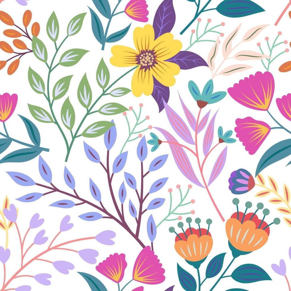 Floral seamless pattern. vector