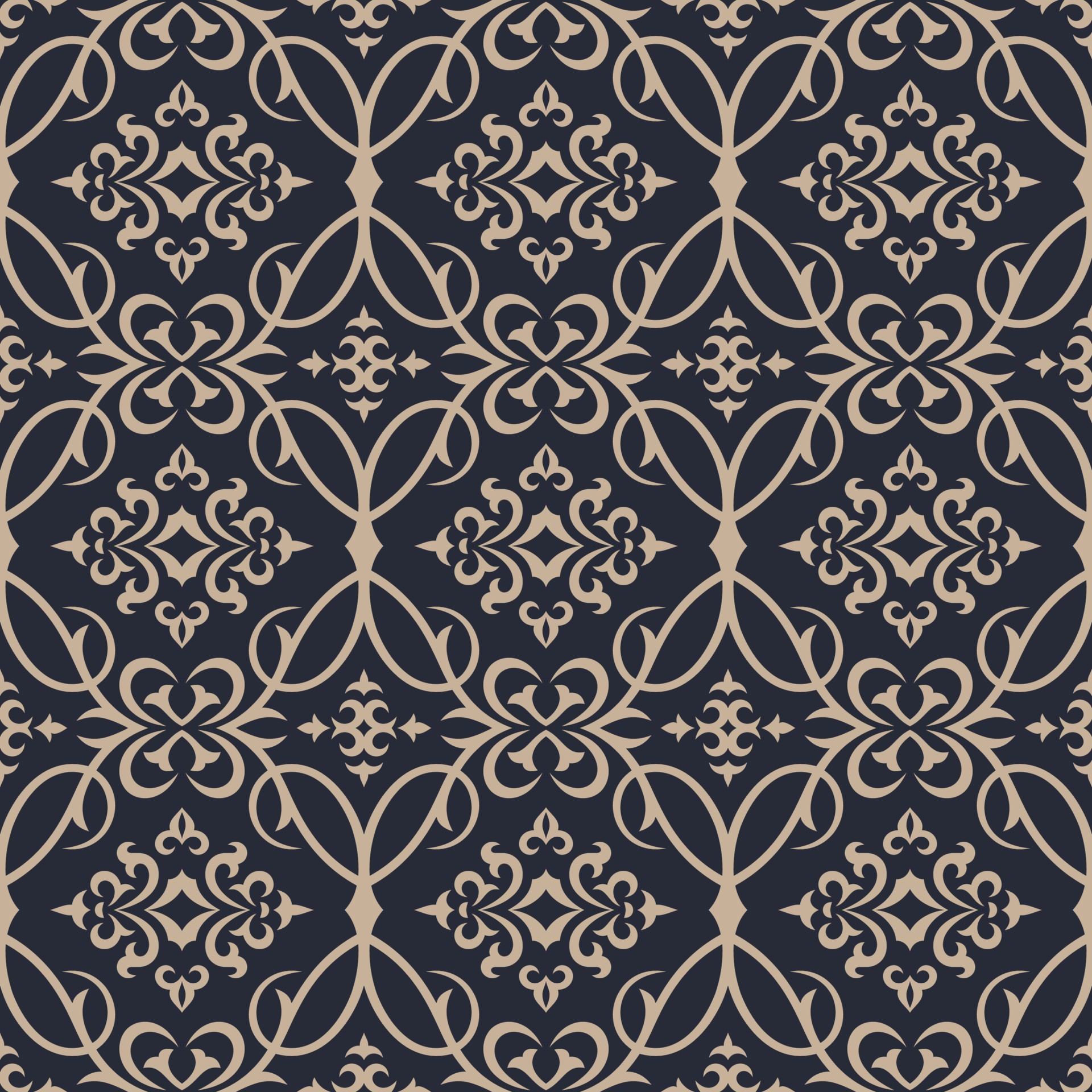 Damask seamless pattern. 1921892 Vector Art at Vecteezy