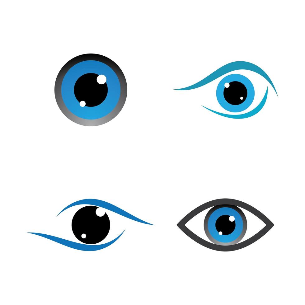 imágenes de logo cuidado de ojos vector