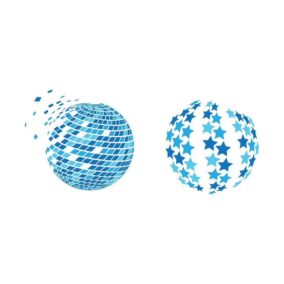 Globe logo images vector