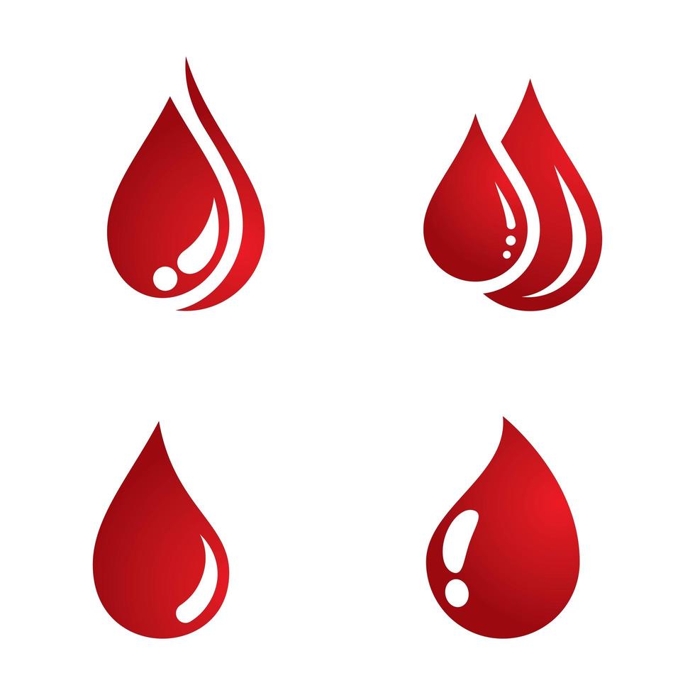 Blood drop logo images vector
