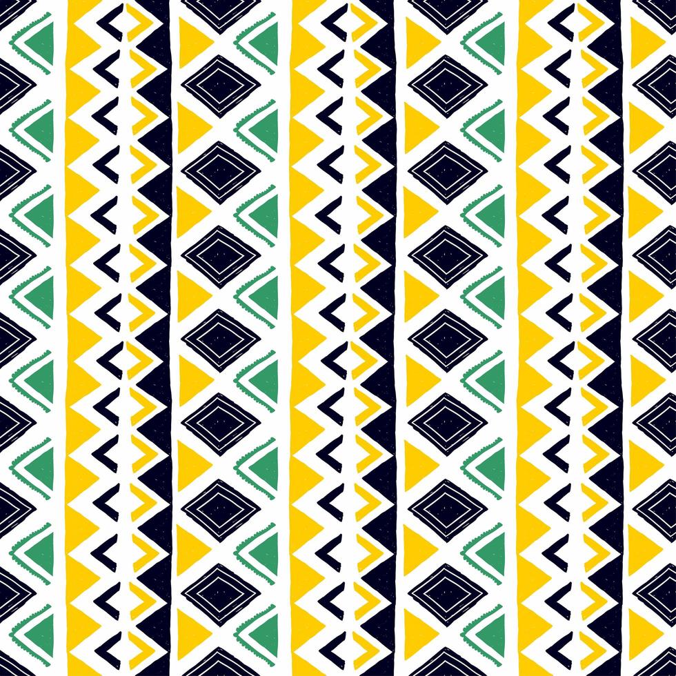 Seamless geometric pattern. Ethnic and tribal motifs. Hand drawn texture ornaments. Vector illustration ready for textile print.