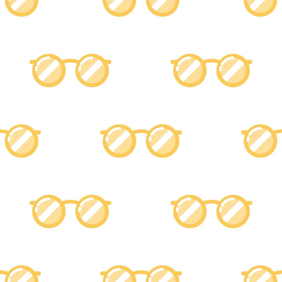 Yellow glasses seamless pattern background,Vector and Illustration. vector