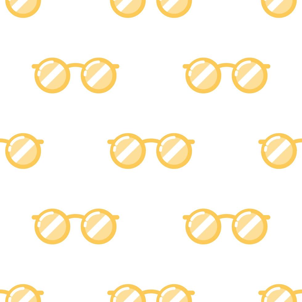 Yellow glasses seamless pattern background,Vector and Illustration. vector