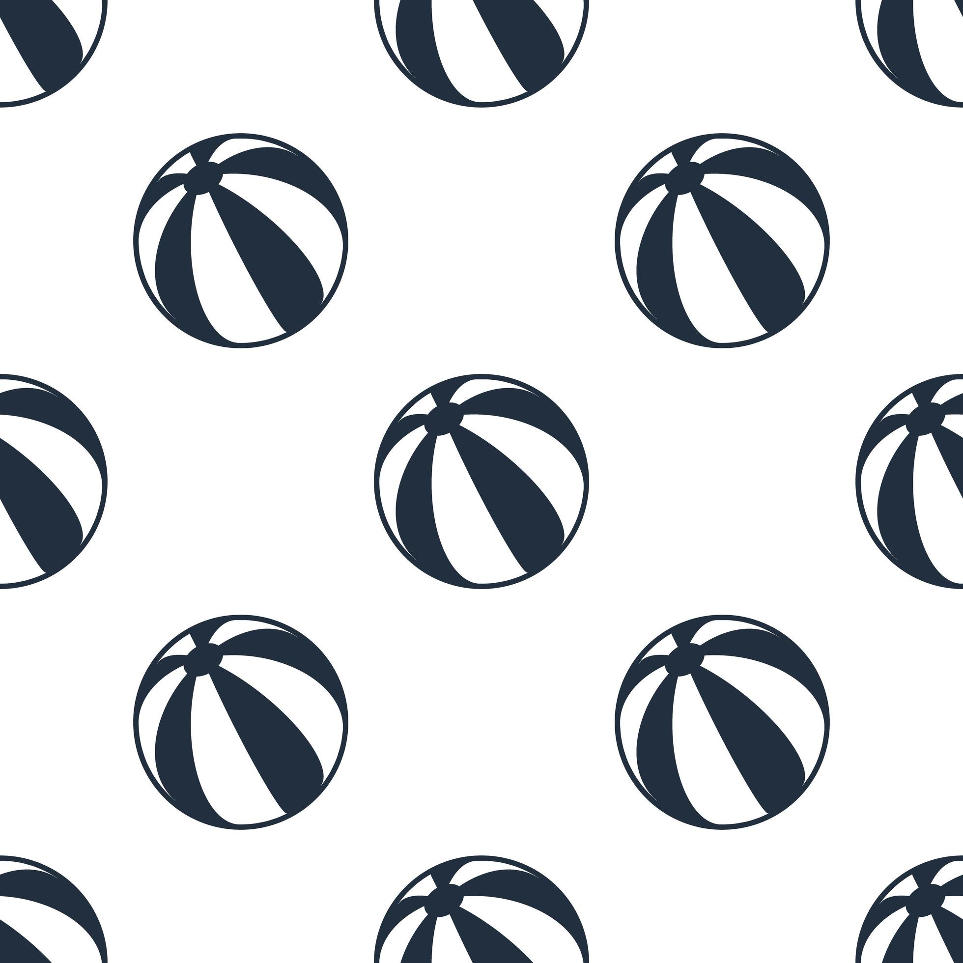 Seamless beach ball pattern background,Vector and Illustration. 1922330