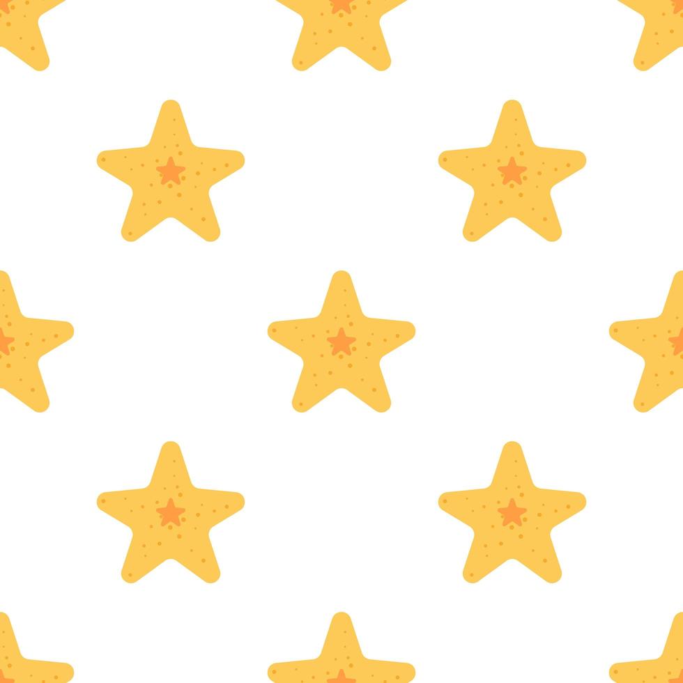 Seamless starfish pattern background,Vector and Illustration. vector