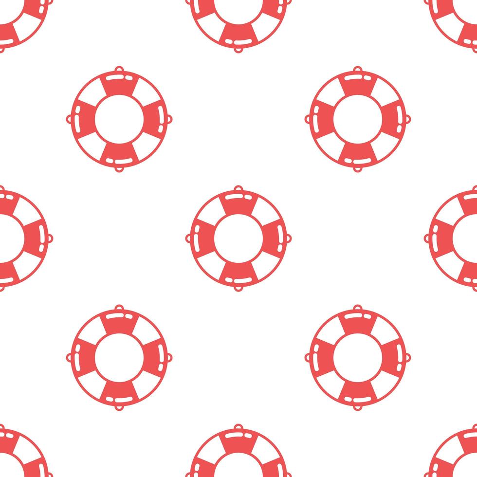 Seamless life ring pattern background,Vector and Illustration. vector