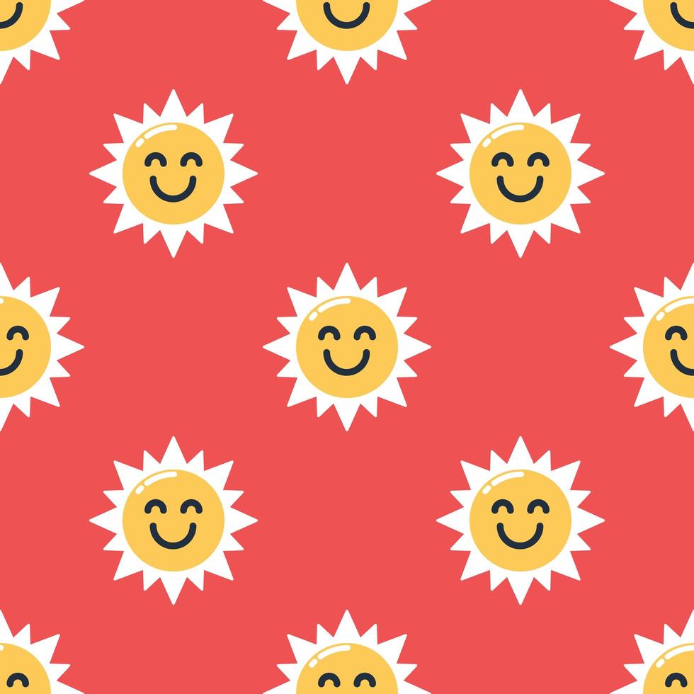 fondo transparente sol sonriente vector