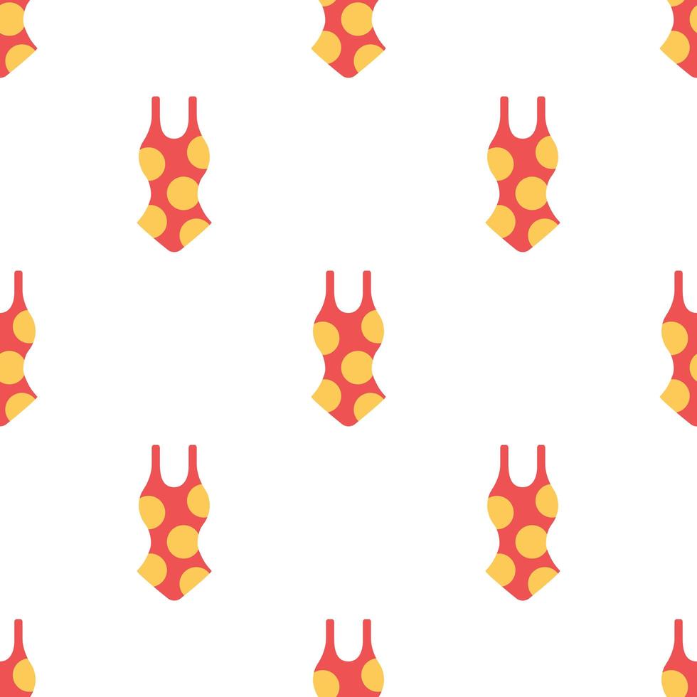 Seamless swimming suit pattern background. vector