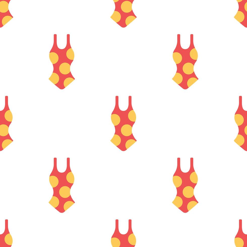 Seamless swimming suit pattern background. vector