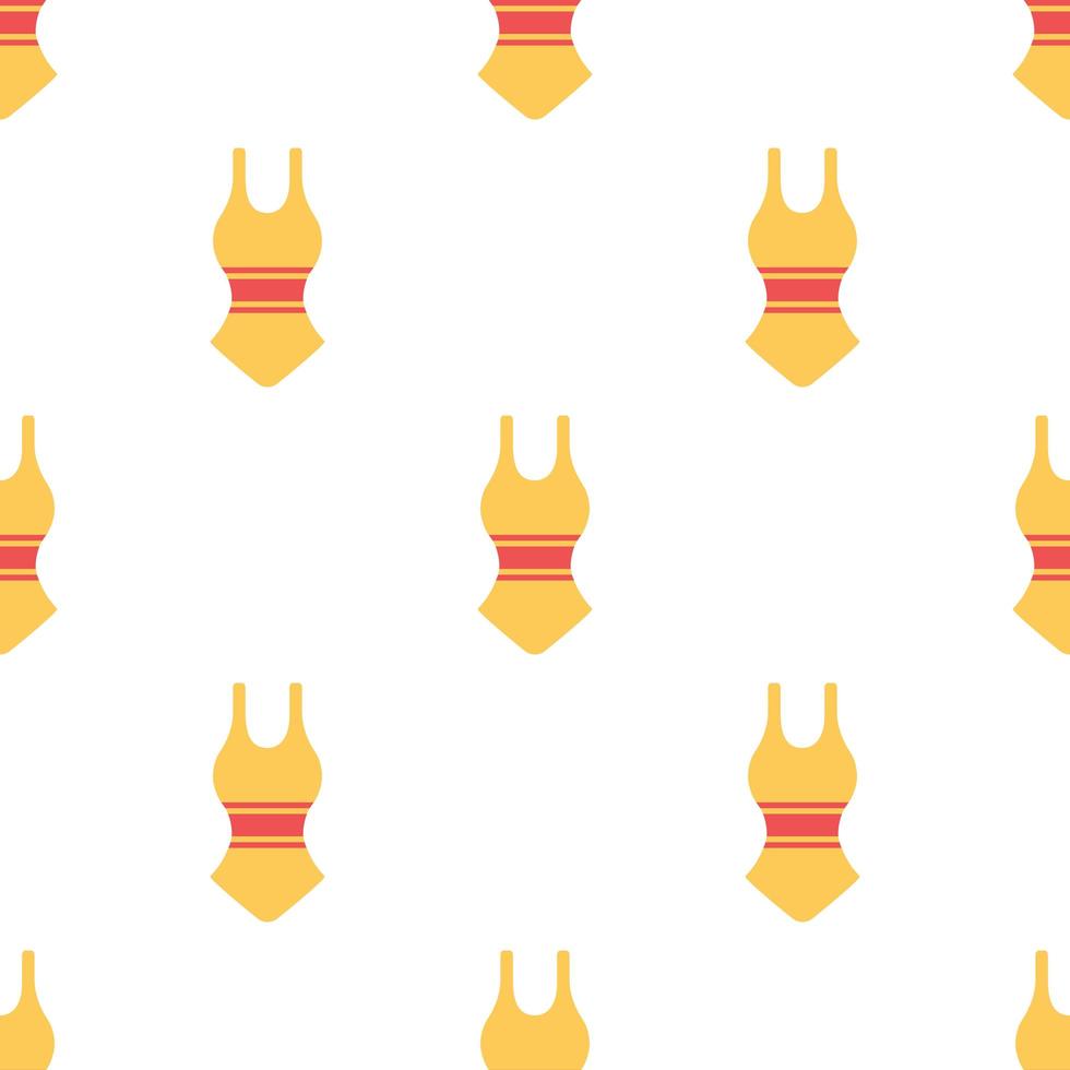 Seamless swimming suit pattern background. vector