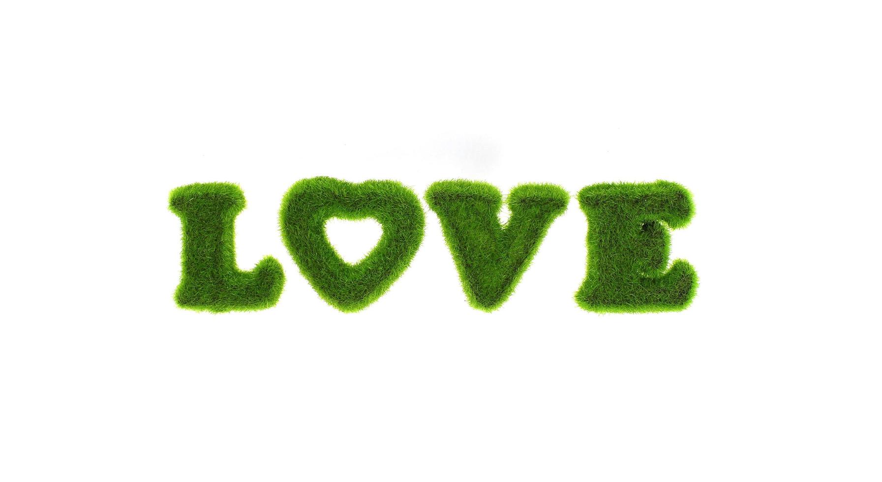 Green love letters photo