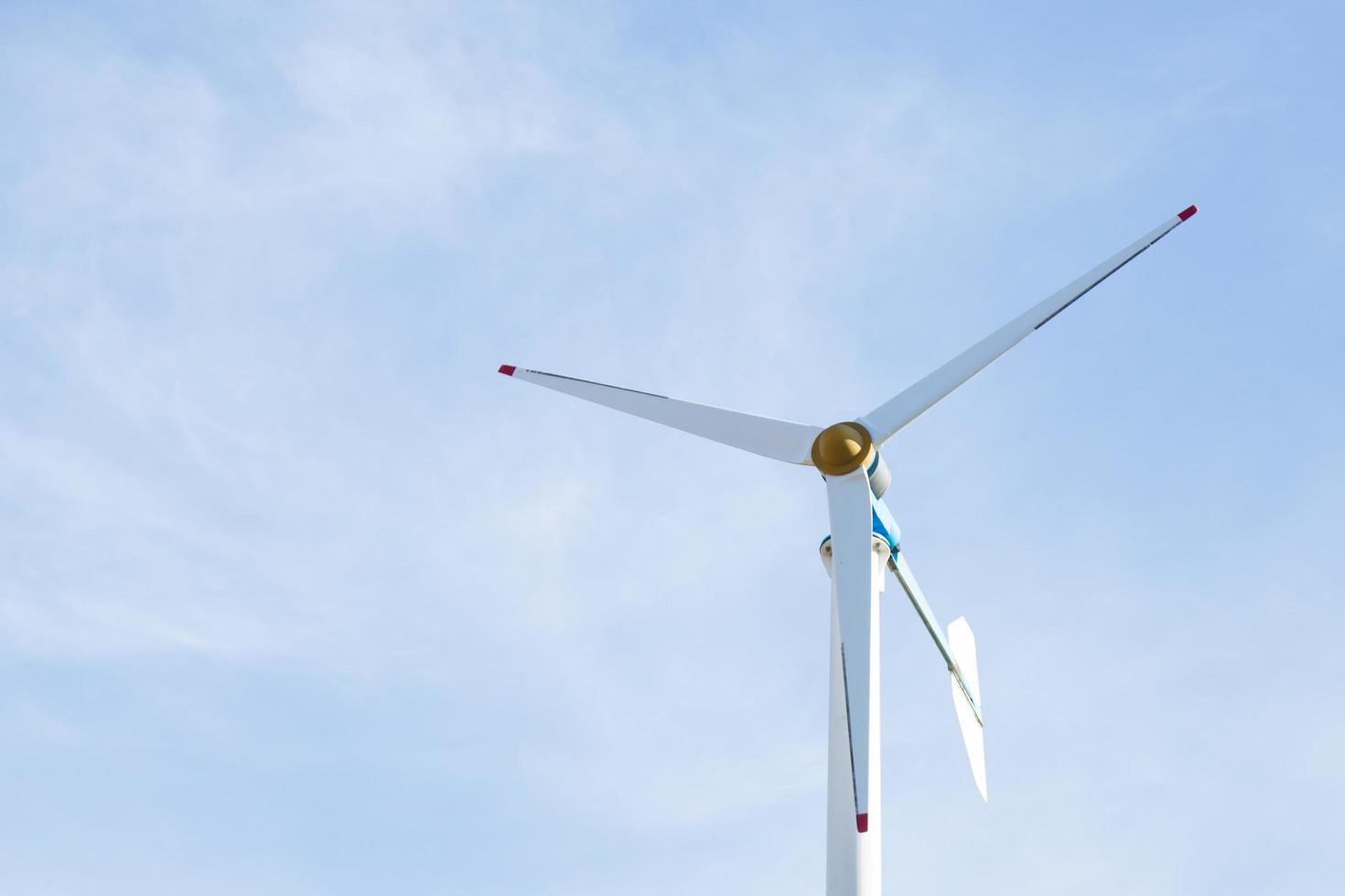 Wind turbines generating electricity photo
