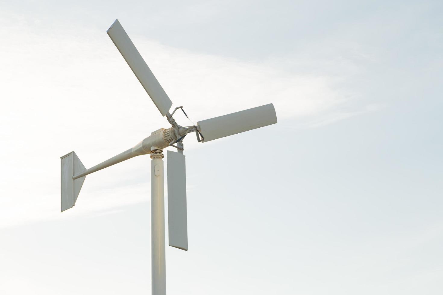 Wind turbine generating electricity photo