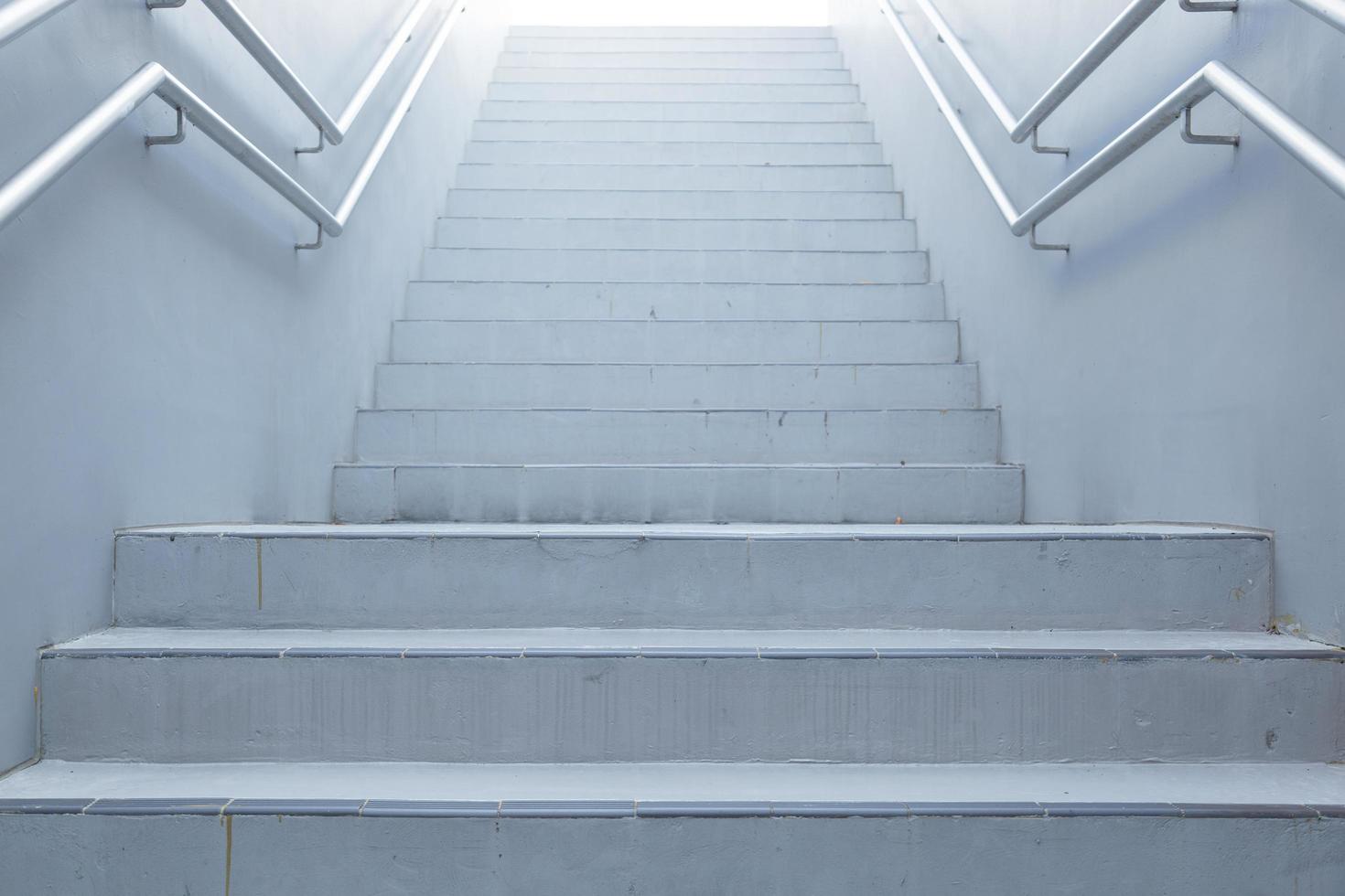 White stairs leading up photo