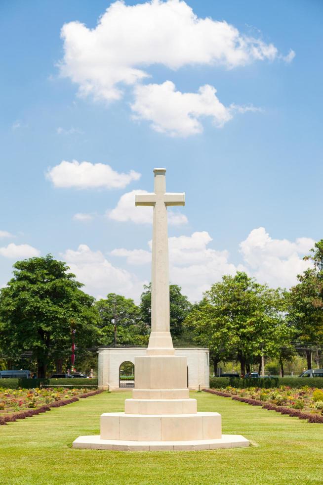 Cross in the cemetery photo