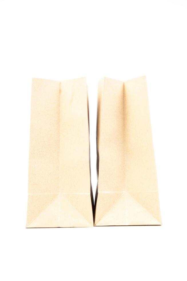 Light brown paper bags photo