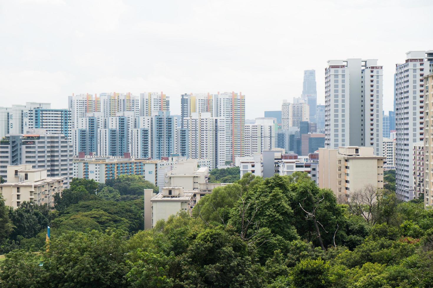 paisaje urbano en singapur foto