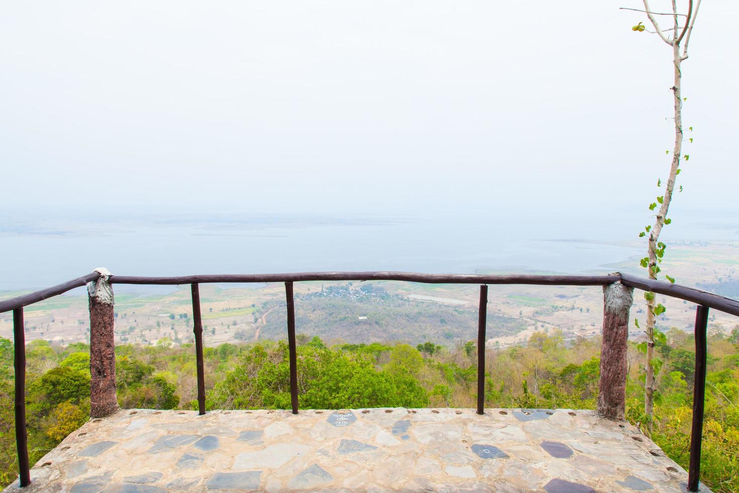 View point on  a mountain in Thailand photo