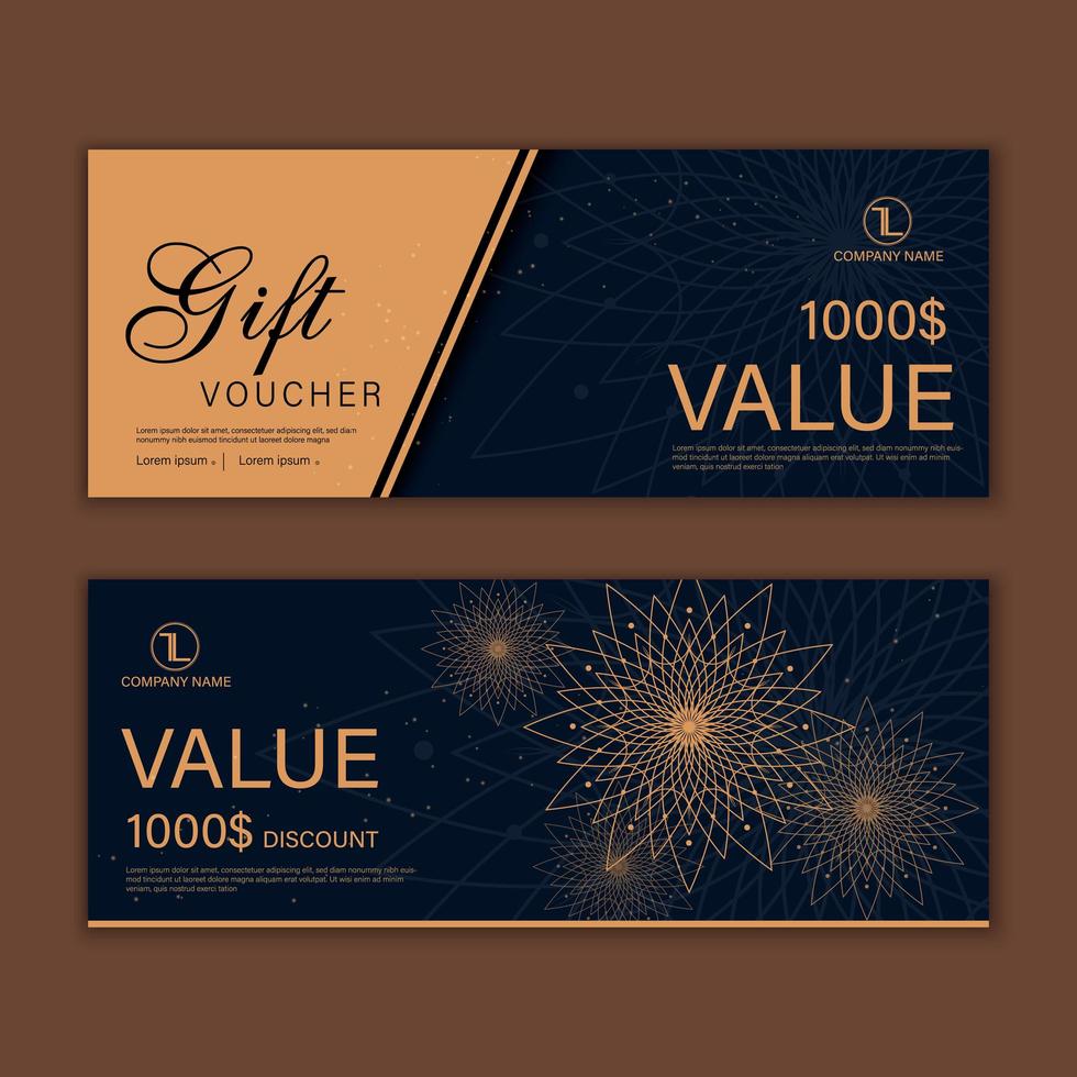 Luxury event invitation cards set vector