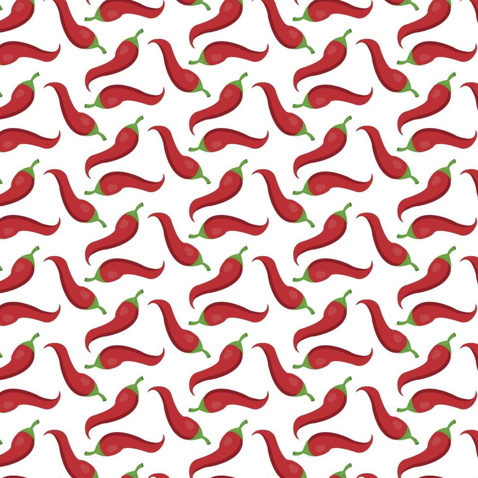 Red pepper pattern vector