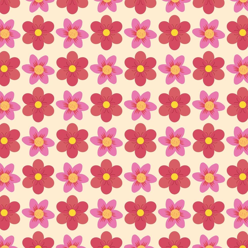 Pattern of flowers vector