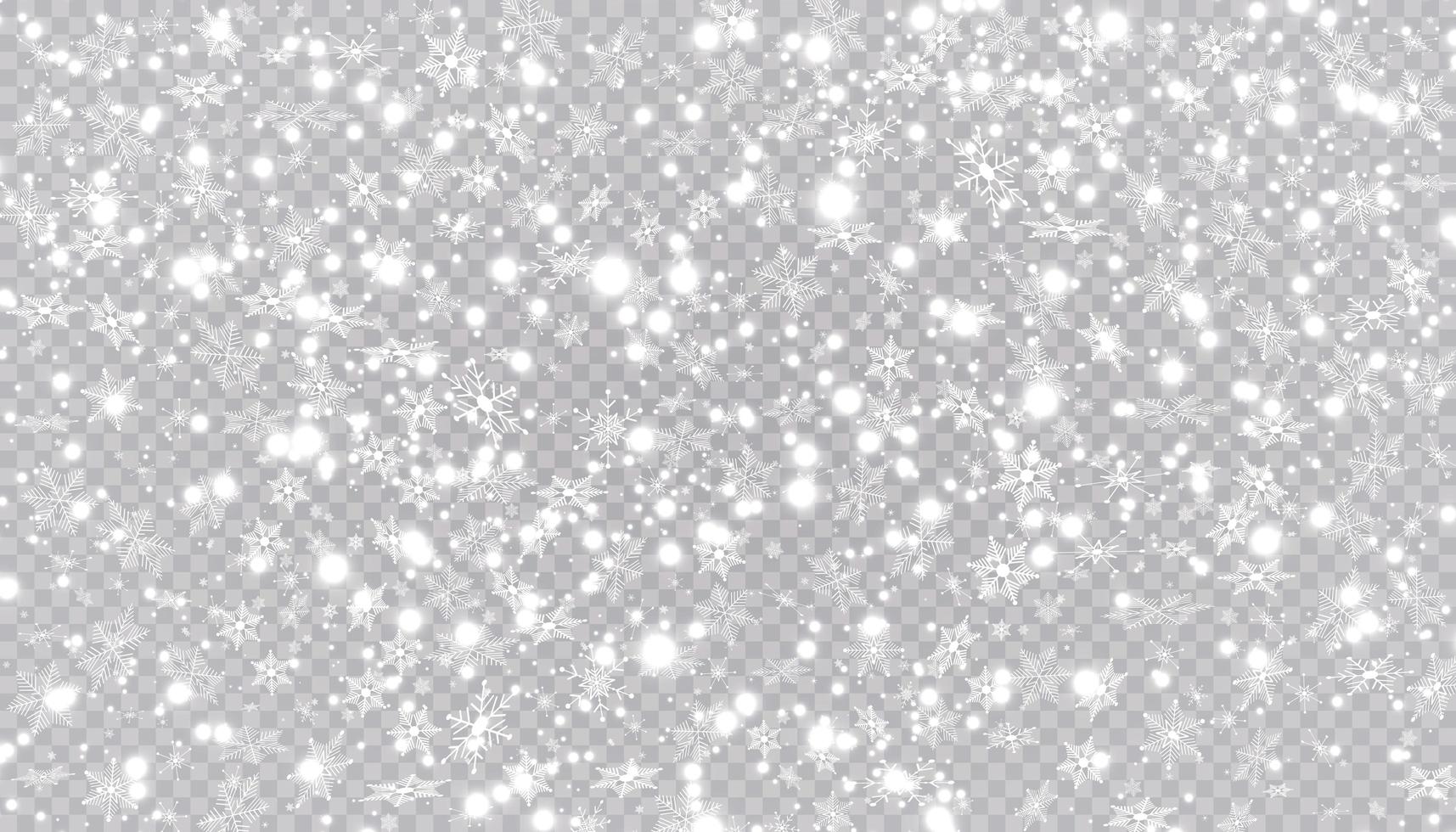 White snow flakes on background. vector