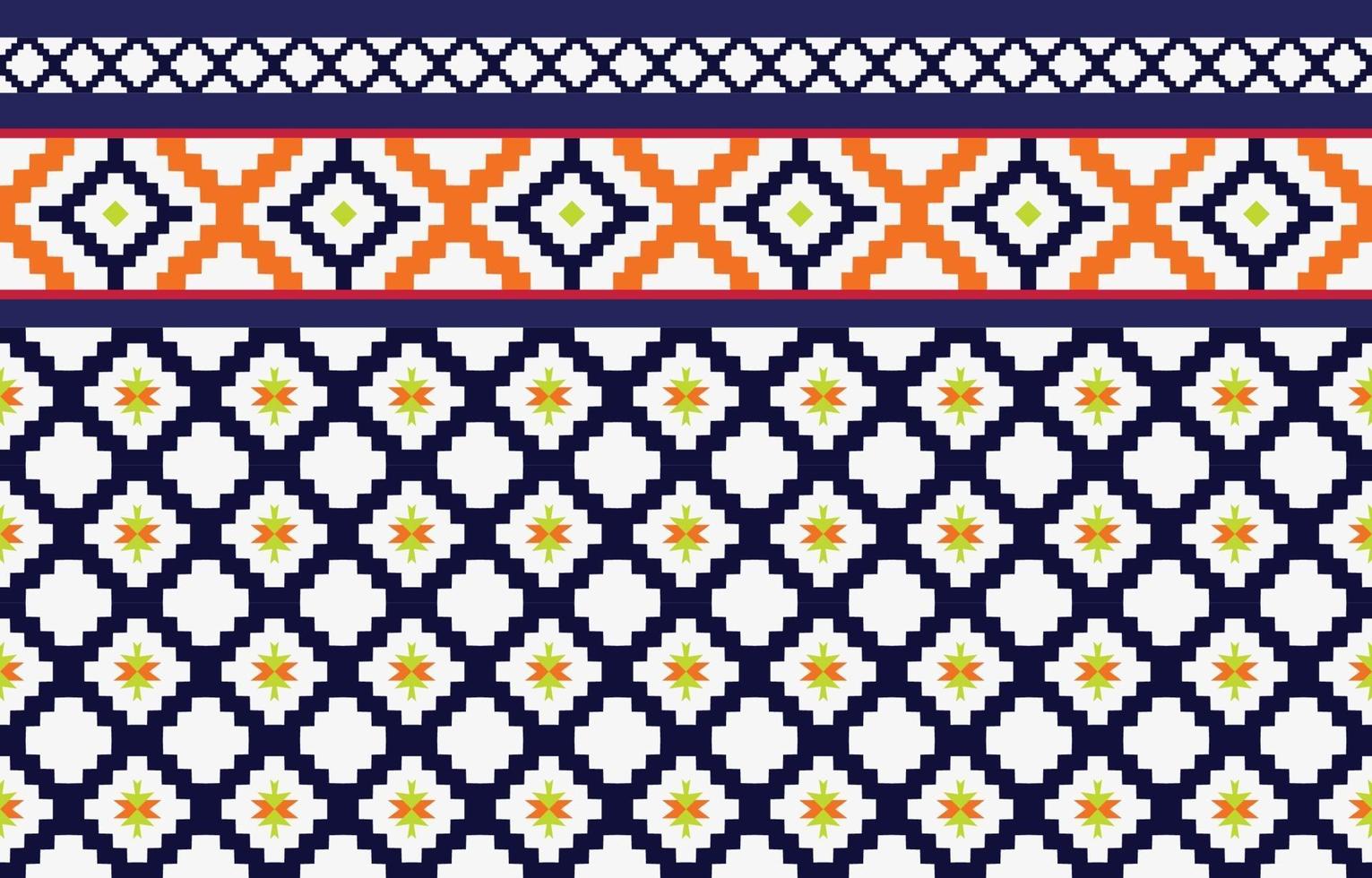 Abstract ethnic geometric ethnic pattern traditional Design for a background vector