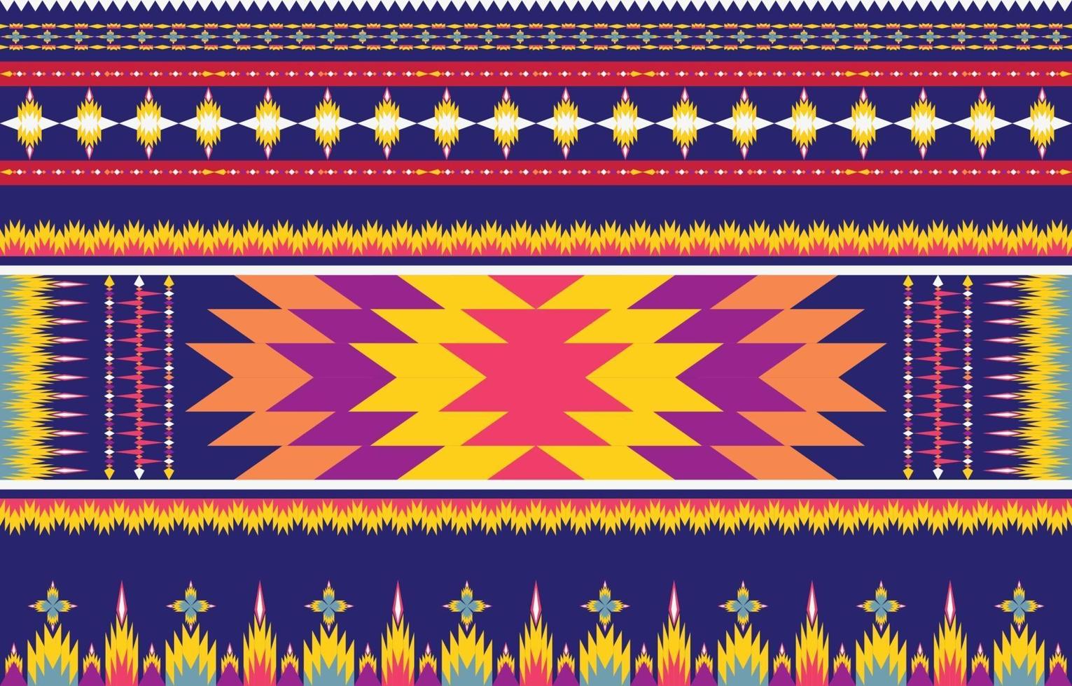 Abstract ethnic geometric ethnic pattern traditional Design for a background vector