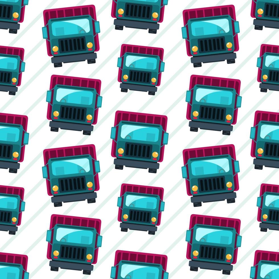 truck vehicle seamless pattern illustration vector