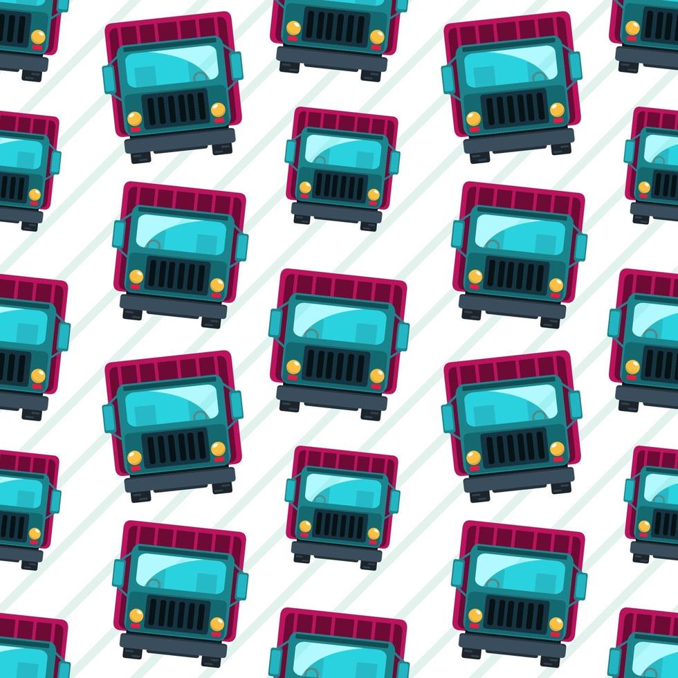 truck vehicle seamless pattern illustration vector